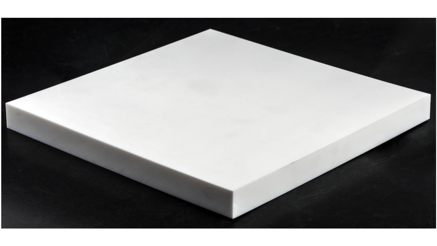 RS PRO White Plastic Sheet, 300mm x 300mm x 25mm