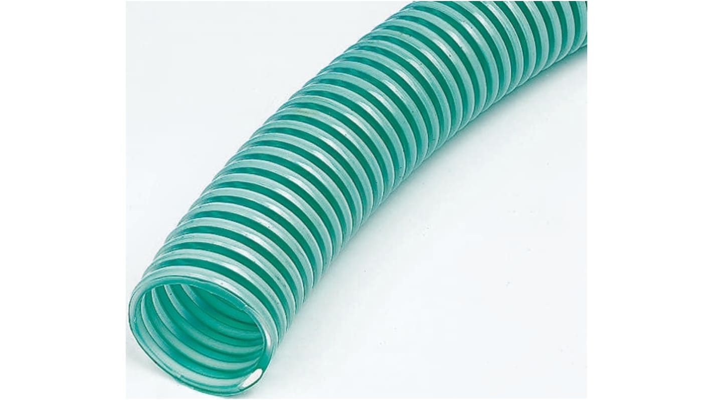 Conducto flexible, , Verde, reforzado, Longitud 5m, Diám.int. 50mm, Diám.ext. 58.2mm, Radio de curvatura 220mm