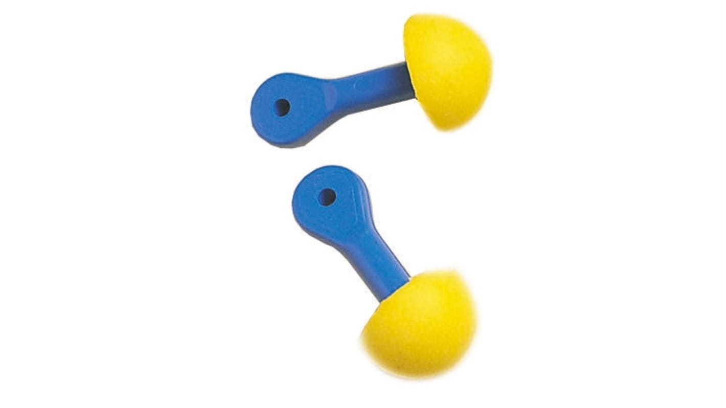 3M E.A.R Express Series Blue, Yellow Reusable Corded Ear Plugs, 28dB Rated, 100 Pairs