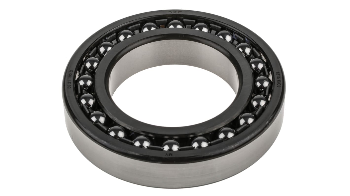 SKF 1215 K/C3 Self Aligning Ball Bearing- Open Type 75mm I.D, 130mm O.D