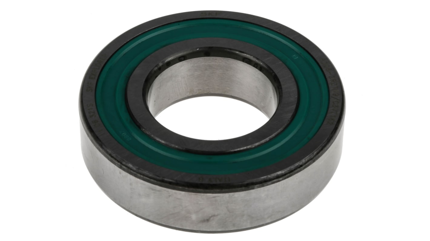 SKF 6206-2RZTN9/C3VT162 Single Row Deep Groove Ball Bearing- Non Contact Seals On Both Sides 30mm I.D, 62mm O.D