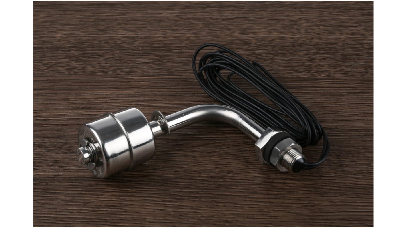 RS PRO 不锈钢浮球开关, 水平安装, 直接装入, 最大直流300V, 最高+120°C, 线长300mm