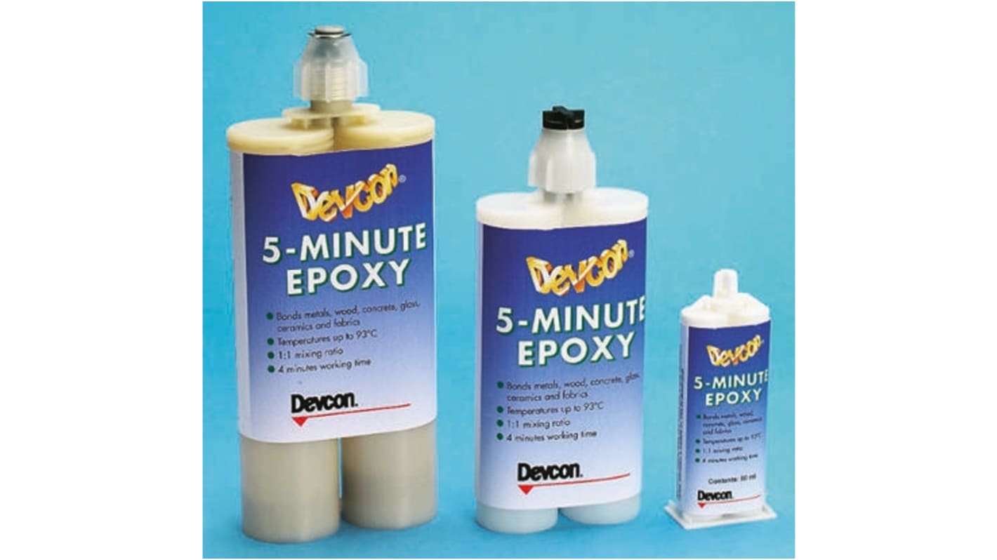ITW Devcon 5 Minute Epoxy White 200 ml Epoxy Adhesive Cartridge for Metal