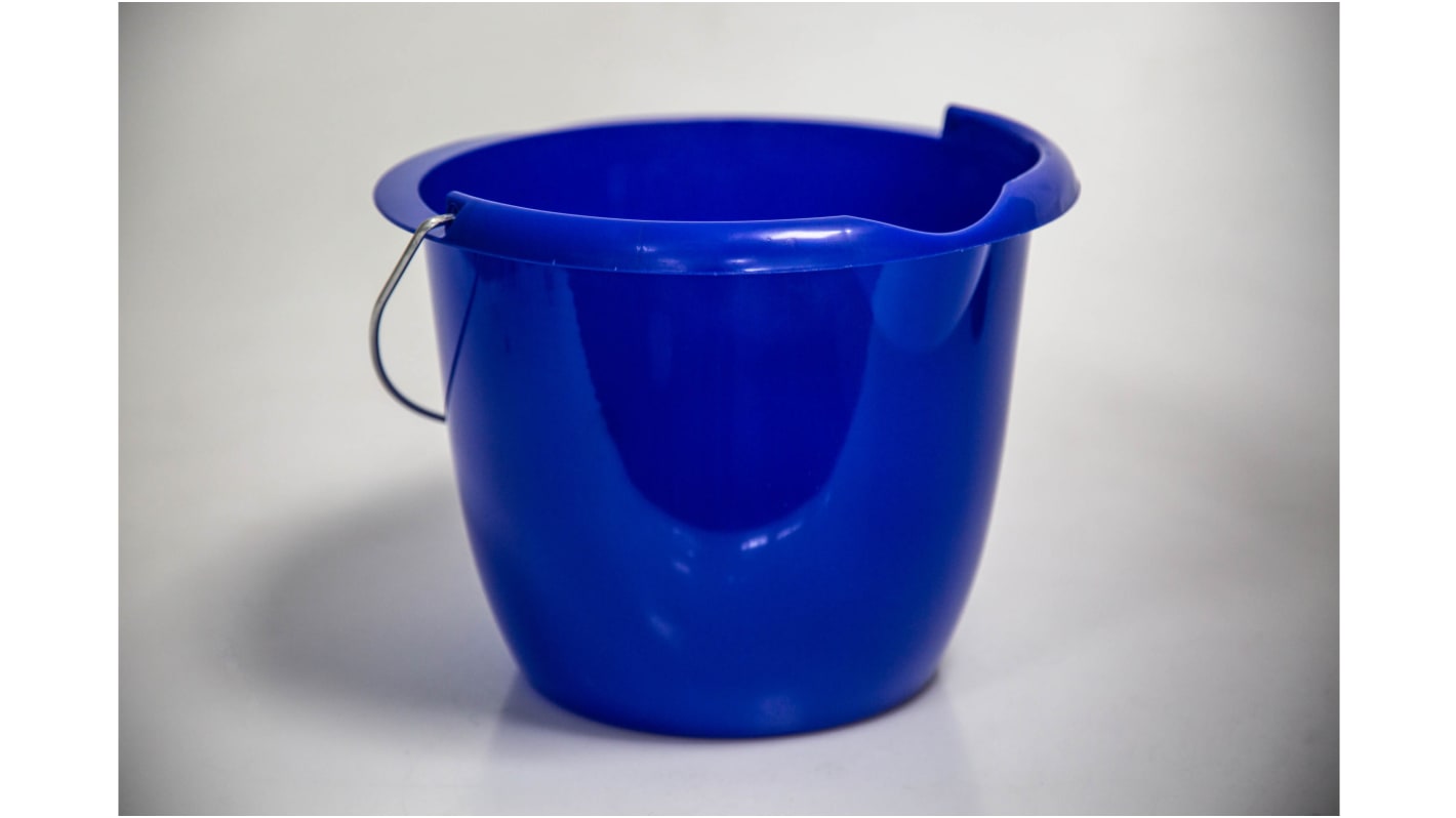 10L Plastic Blue Bucket With Handle