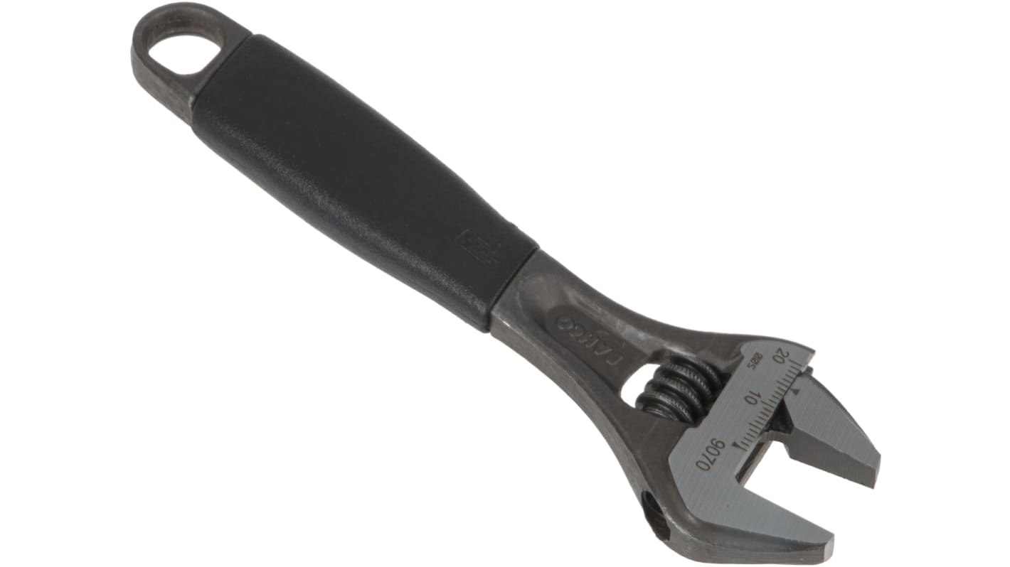 Bahco Adjustable Spanner, 158 mm Overall, 20mm Jaw Capacity, Plastic Handle