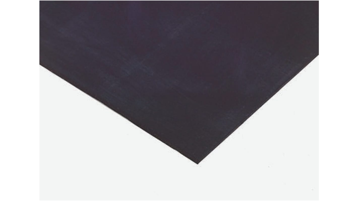 RS PRO Black Natural Rubber Rubber Sheet, 1m x 600mm x 12mm