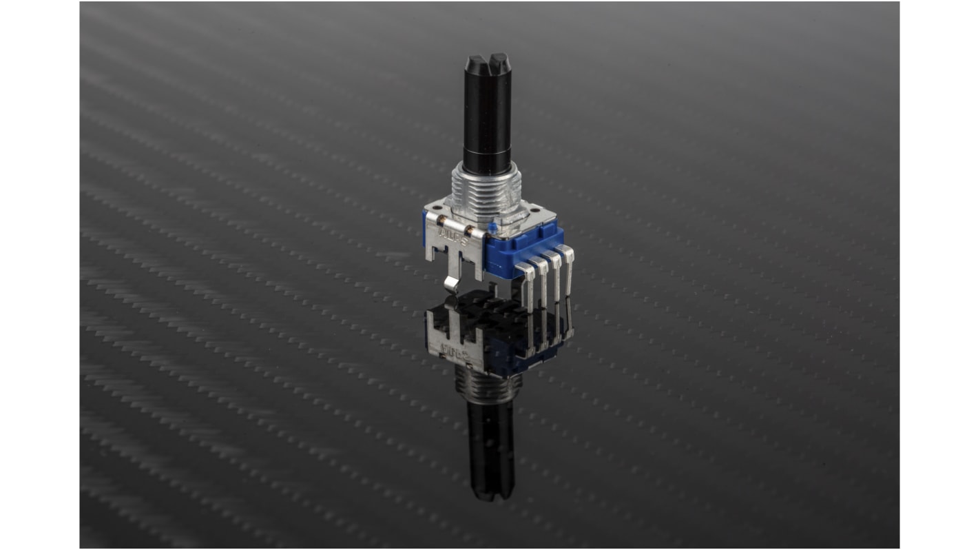 Alps Alpine 50kΩ Rotary Carbon Film Potentiometer, Panel Mount (Through Hole), RK11K1140A63