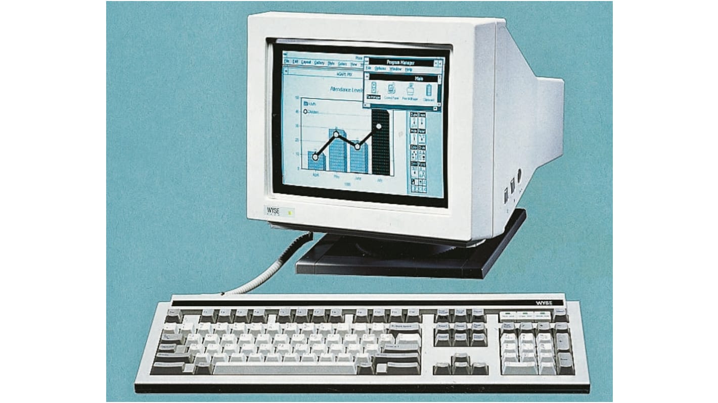 WYSE 160ES CRT display terminal,14in