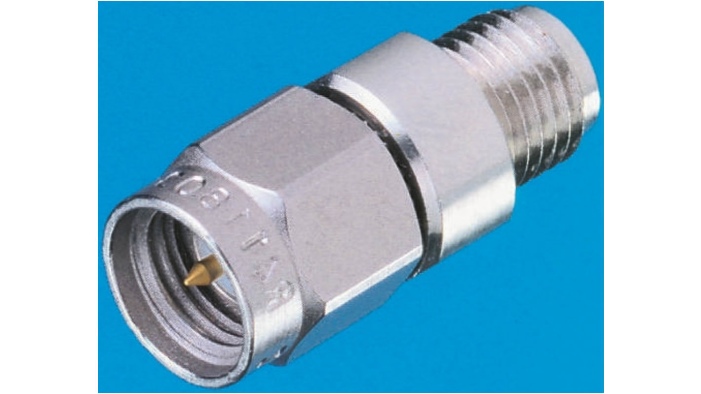 Radiall 50Ω RF Attenuator Straight SMA Connector SMA Plug to Socket 20dB, Operating Frequency 6GHz