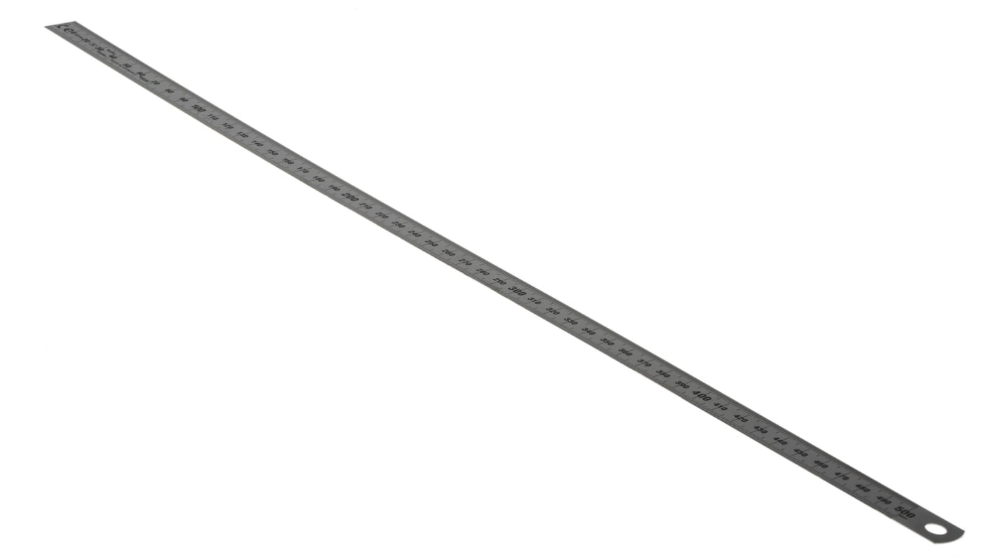 MikronTec 不锈钢尺子, 500mm长, 公制, 不可折叠