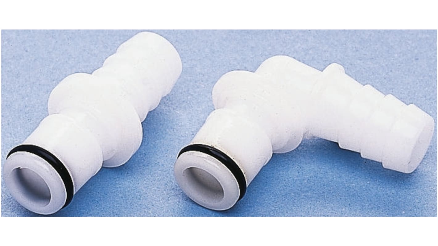 Colder Products Hose Connector, Elbow Hose Tail Coupling 3/8in ID, 8.3 bar