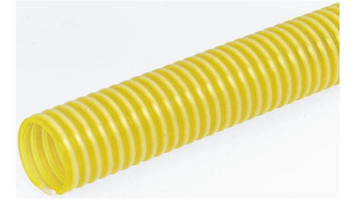 Conducto flexible, Amarillo, reforzado, Longitud 10m, Diám.int. 32mm, Diám.ext. 39.2mm, Radio de curvatura 150mm