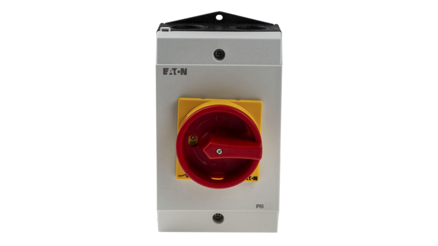 Eaton 2P Pole Surface Mount Isolator Switch - 32A Maximum Current, 13kW Power Rating, IP65