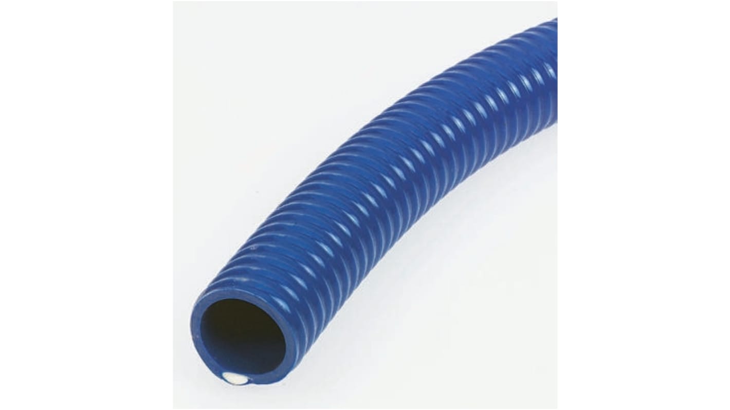 Conducto flexible, Azul, reforzado, Longitud 5m, Diám.int. 38.1mm, Diám.ext. 47.5mm, Radio de curvatura 135mm
