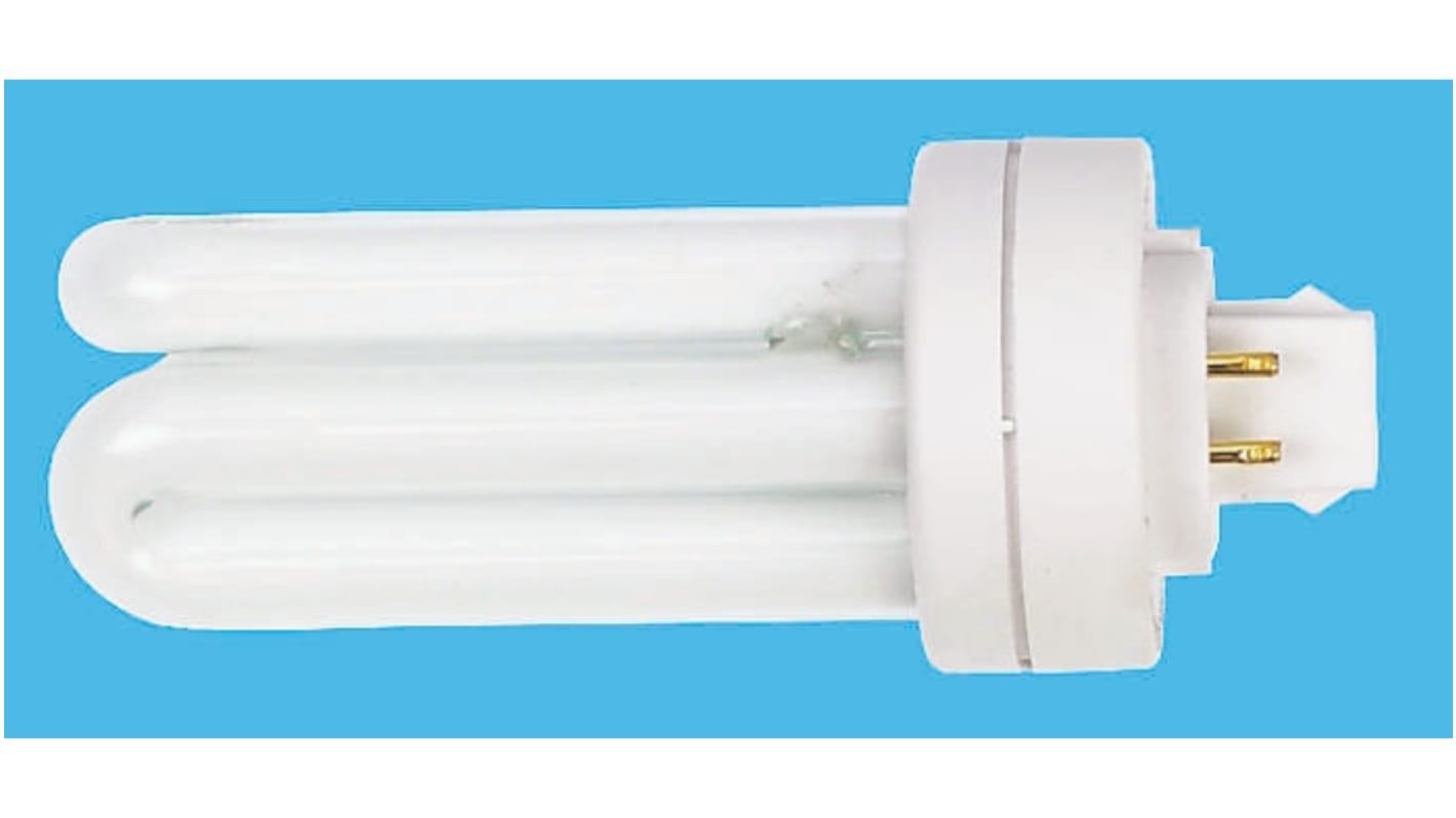 Philips Lighting GX24q-2 Six Tube Shape CFL Bulb, 18 W, 3000K, Warm White Colour Tone