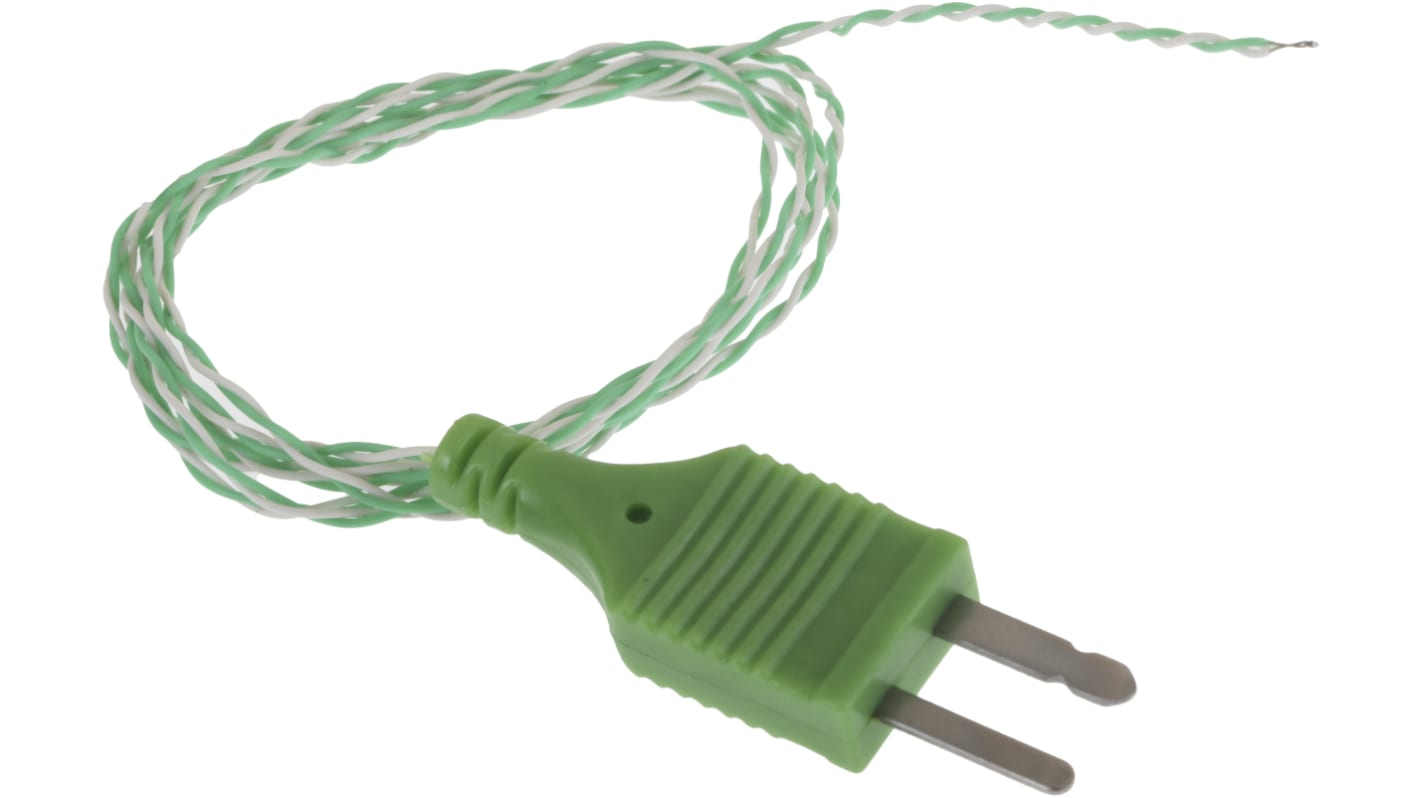 RS PRO PFA Thermoelement mit offener Messstelle Typ K, Ø 1/0.2mm x 1m → +250°C