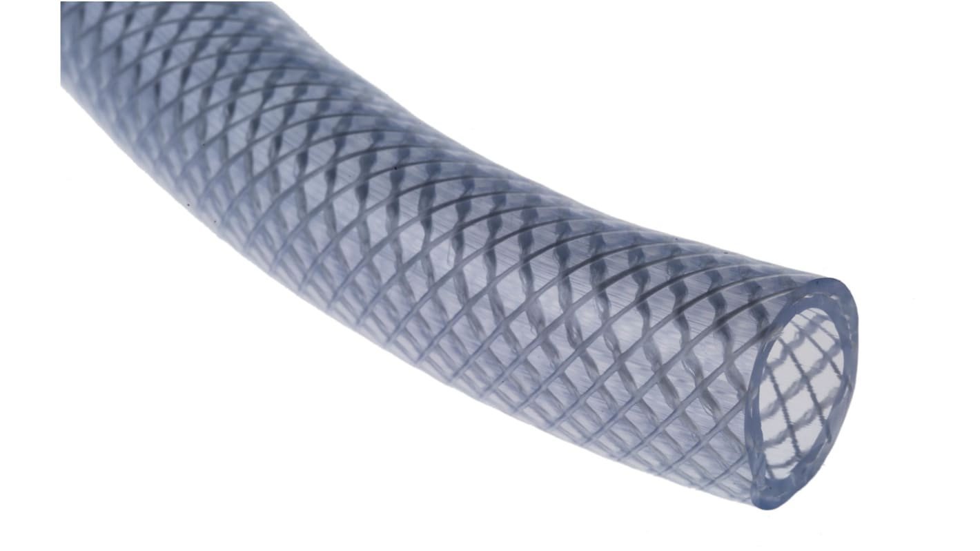 RS PRO PVC, Hose Pipe, 19mm ID, 24mm OD, Clear, 25m