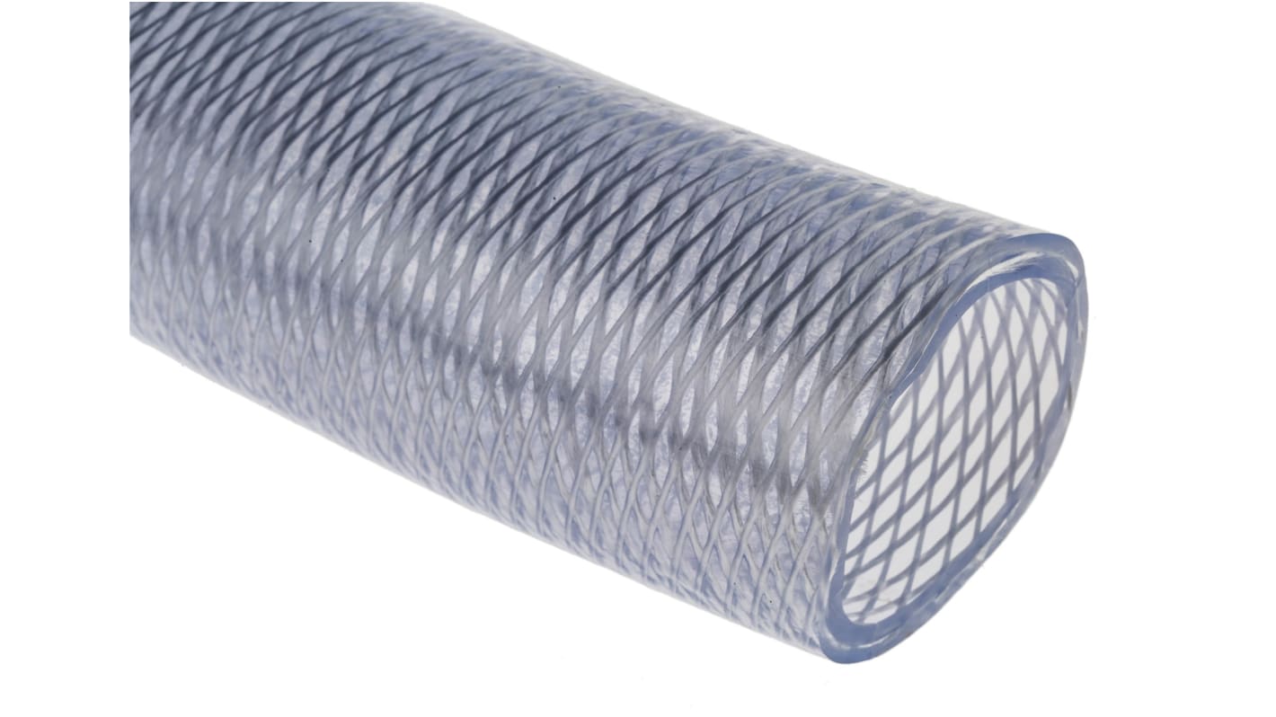 RS PRO PVC, Hose Pipe, 38.75mm ID, 48.5mm OD, Clear, 25m