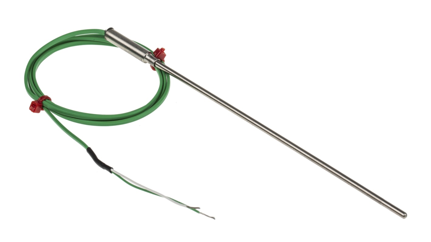 RS PRO Type K Mineral Insulated Thermocouple 150mm Length, 3mm Diameter → +1100°C