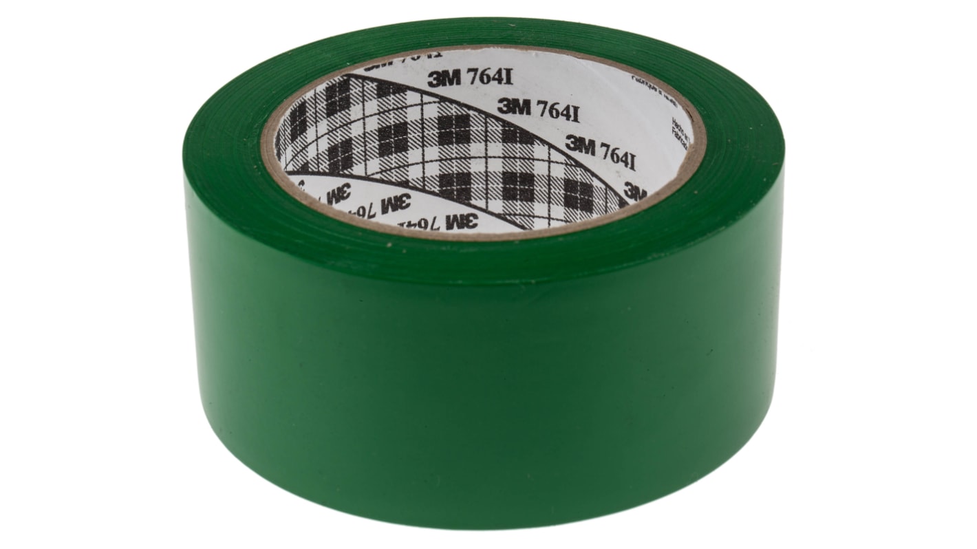 3M Scotch 764 Green Vinyl 33m Lane Marking Tape, 0.13mm Thickness