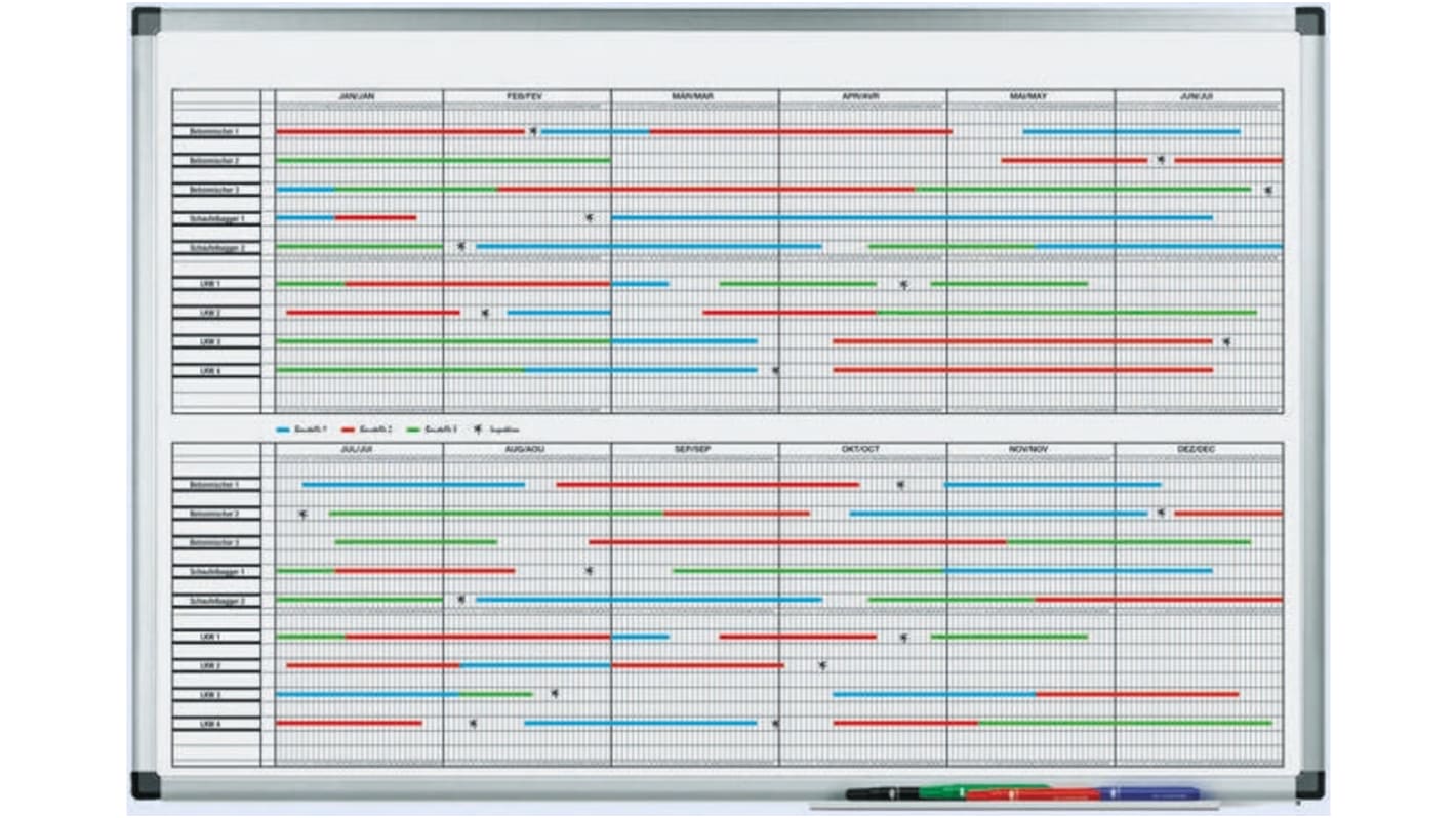 Planner da parete Legamaster 4140-00 Anno Magnetico, 900 x 600mm