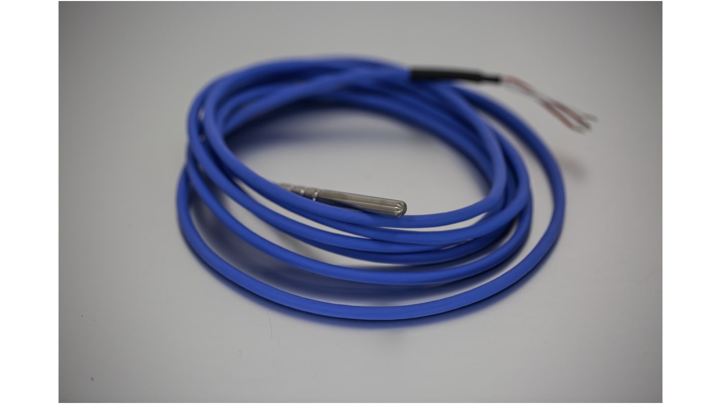 RS PRO PT100 RTD Sensor, 6mm Dia, 60mm Long, 4 Wire, Probe, Classe A +200°C Max