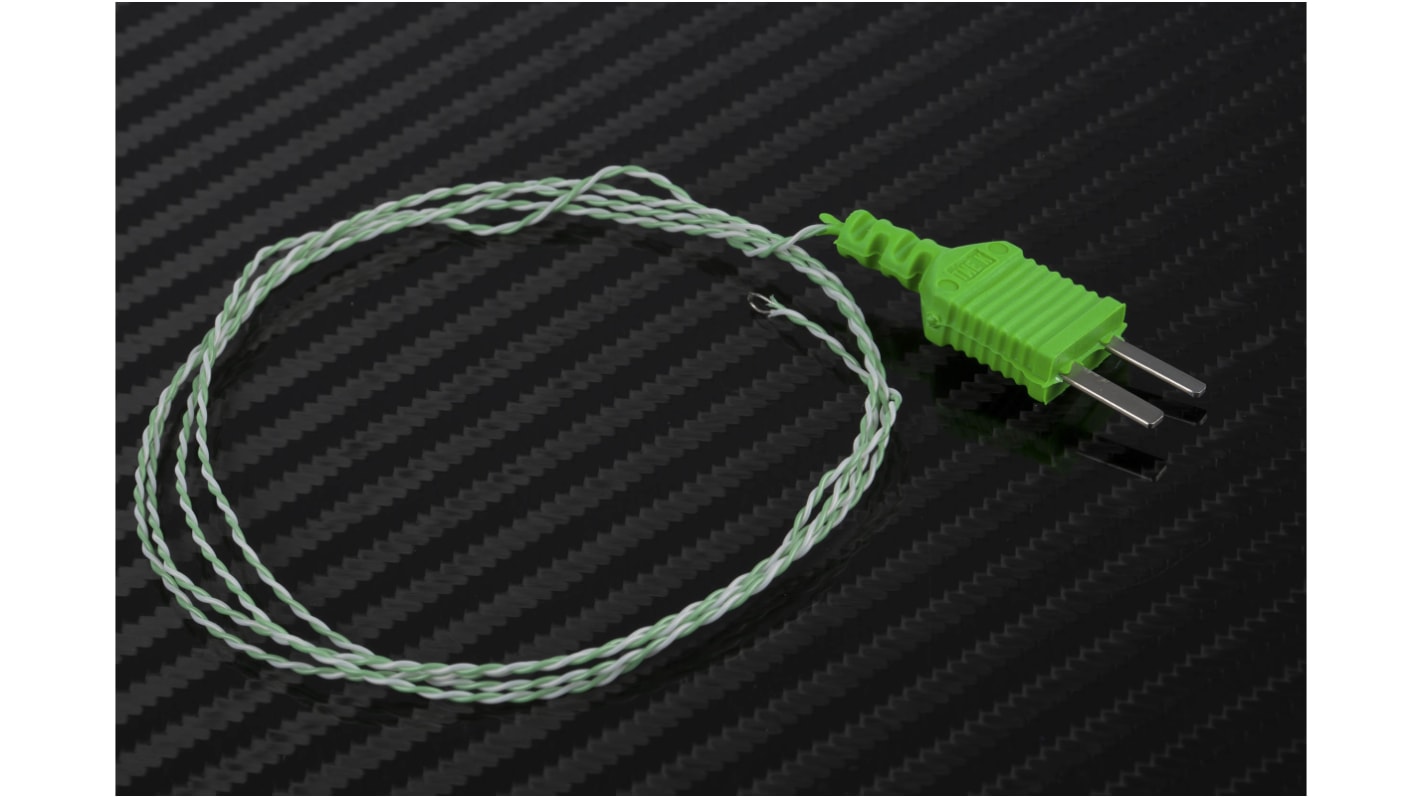 RS PRO Type K Thermocouple 1m Length, 0.2mm Diameter, -50°C → +250°C