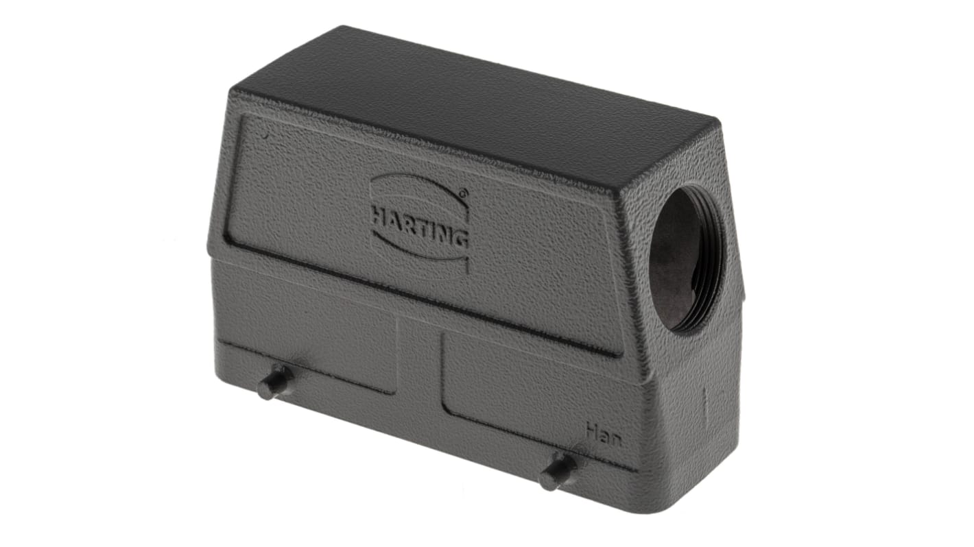 HARTING Han B Heavy Duty Power Connector Hood, M32 Thread, Side Entry