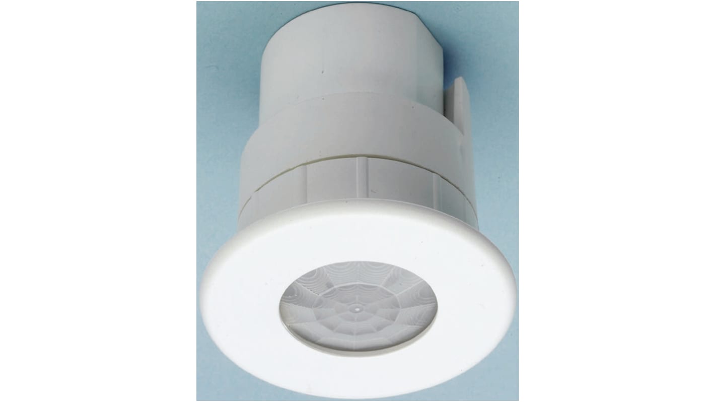 RS PRO Lighting Controller Detector, PIR/Daylight, Ceiling Mount, 220 → 240 V ac, 76mm Diameter
