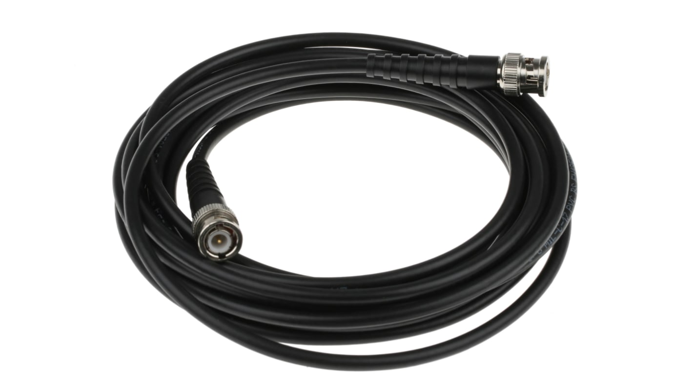 RS PRO Male BNC to Male BNC, 5m, RG58 Coaxial, Terminated50 Ω