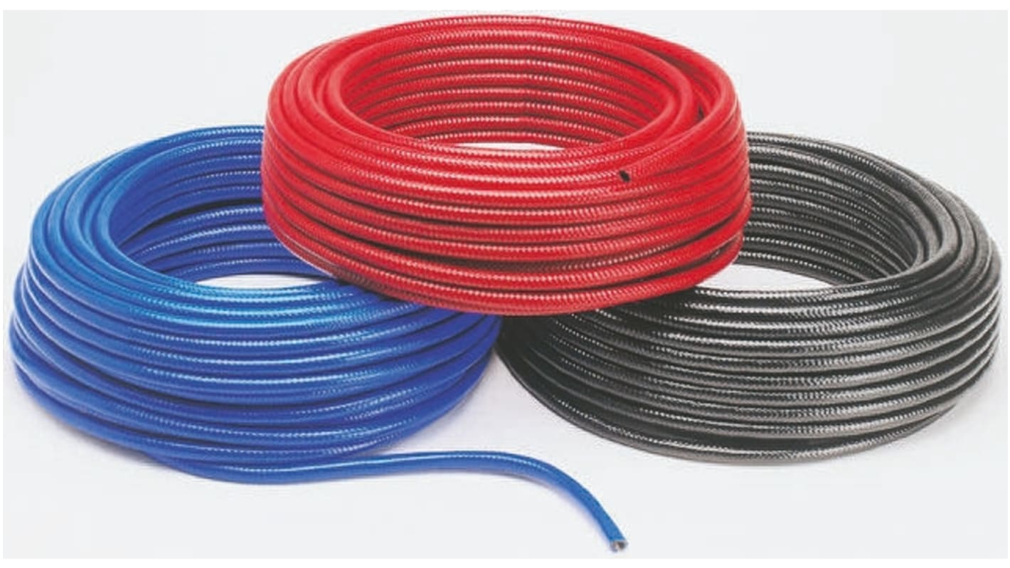 RS PRO PVC, Hose Pipe, 12mm ID, 17mm OD, Black, 30m