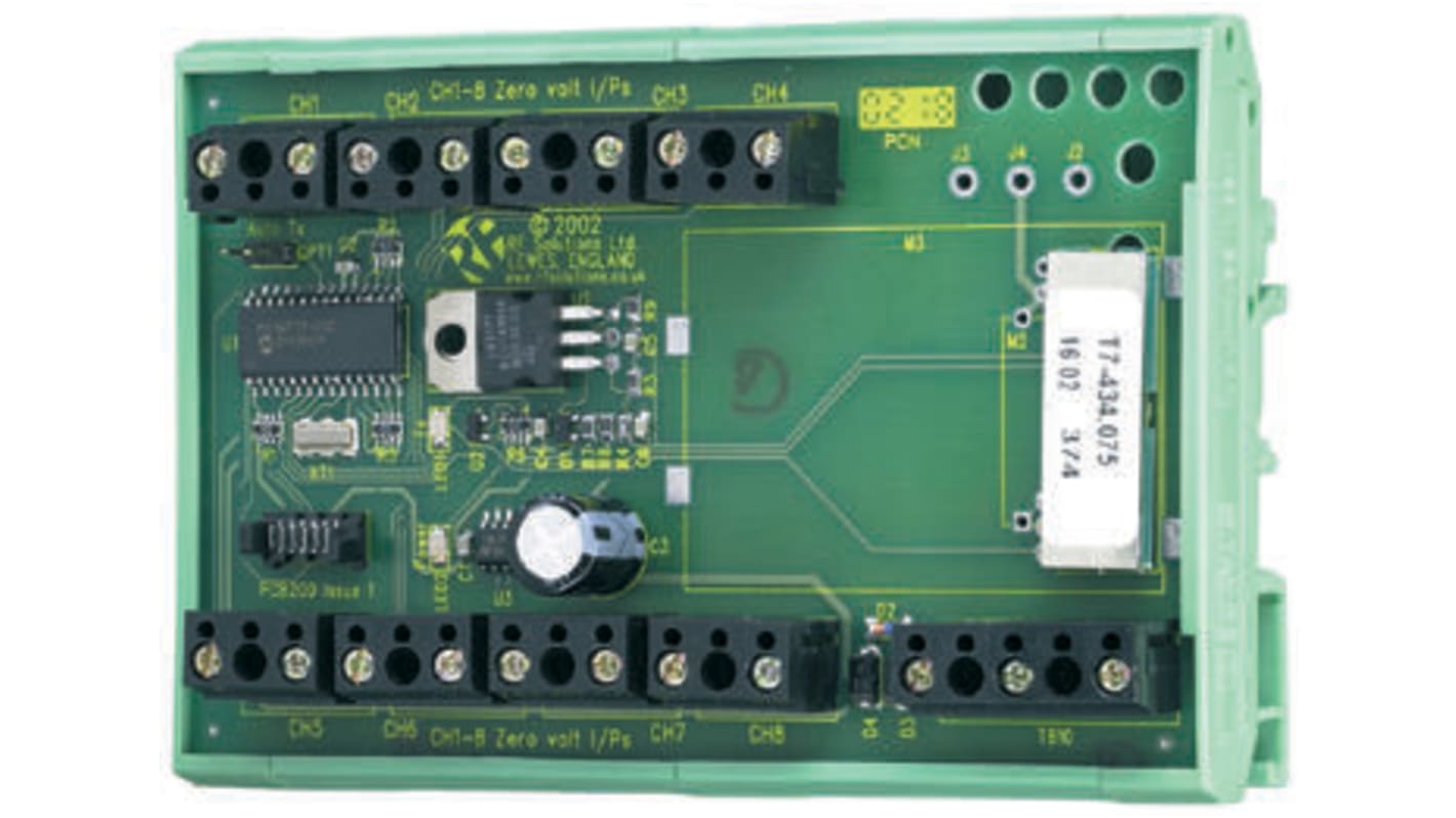 RF Solutions Fernbediensystem Sender 458.85MHz FM 8-Kanäle 12 V, 24 V
