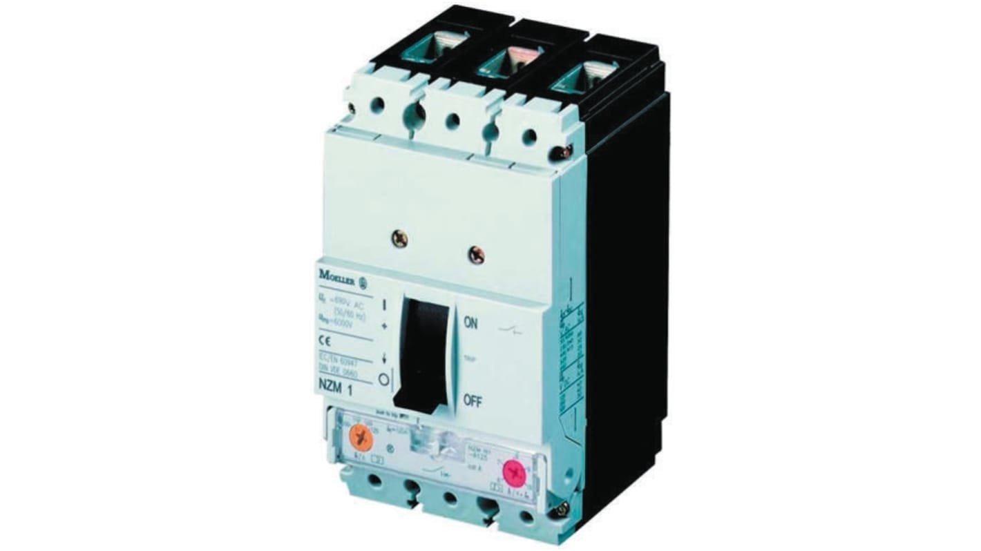 Interruttore magnetotermico scatolato 265720 NZMN1-M63, 1, 63A, 690V, potere di interruzione 50 kA, Fissa