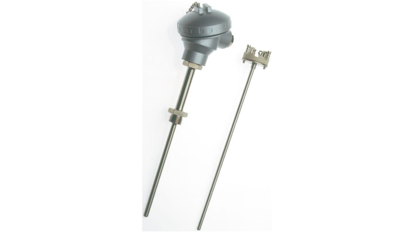 RS PRO PT100温度传感器 RTD温度传感器, 探头Φ8mmx500mm, -50°C∼+450°C