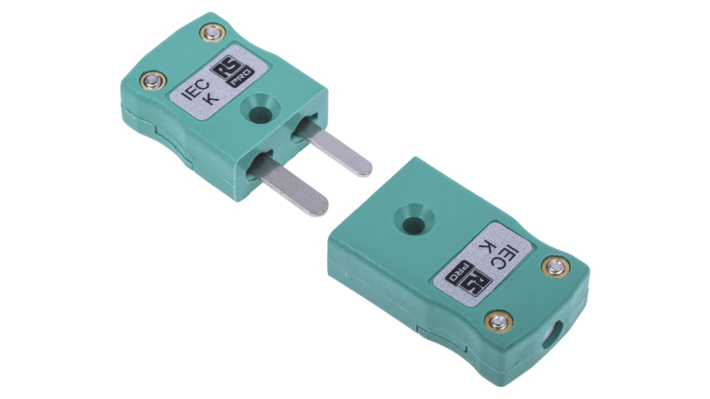 RS PRO Miniature Thermocouple Connector for Use with Type K Thermocouple, 4mm Probe, IEC, RoHS Compliant Standard