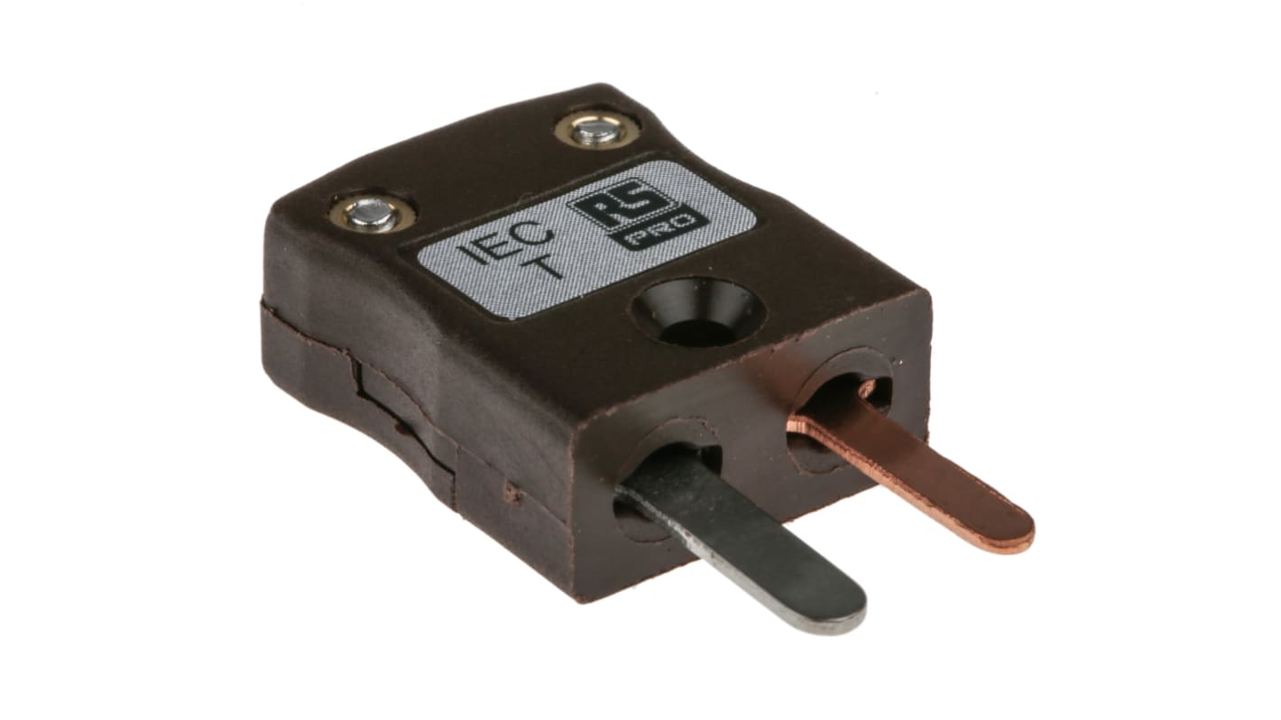 RS PRO, Miniature Thermocouple Connector for Use with Type T Thermocouple, 4mm Probe, IEC, RoHS Compliant Standard