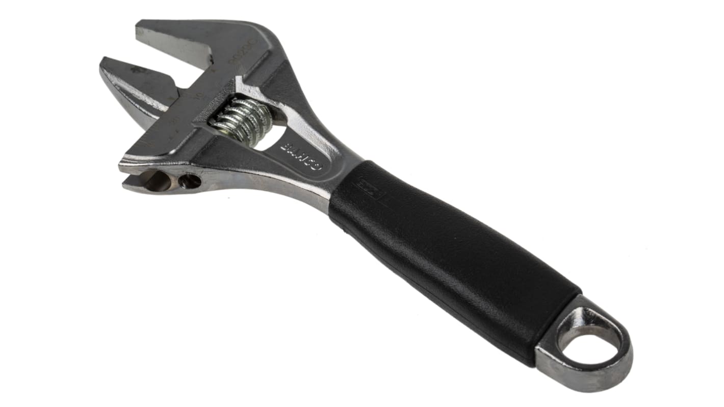 Bahco Adjustable Spanner, 170 mm Overall, 32mm Jaw Capacity, Plastic Handle