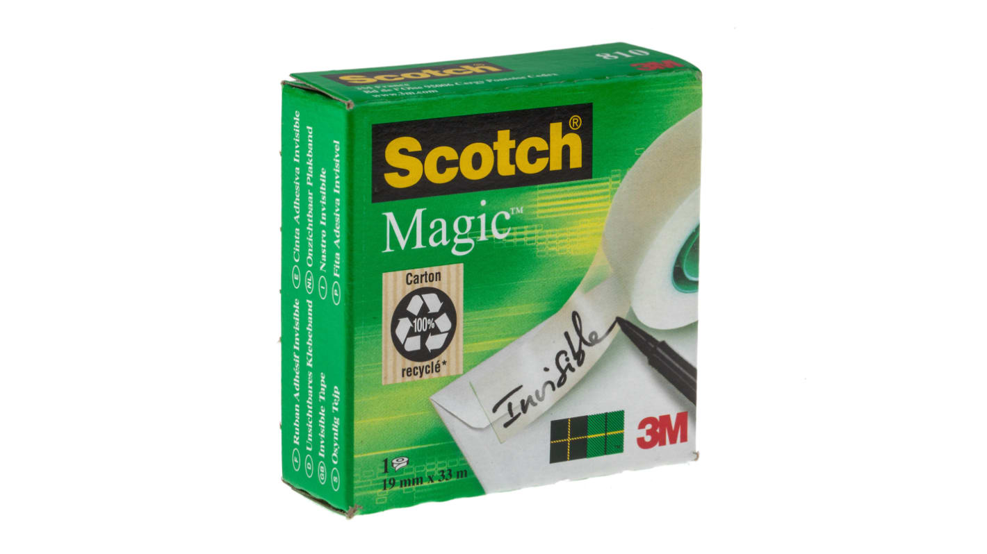 3M 810 Clear Office Tape 19mm x 33m