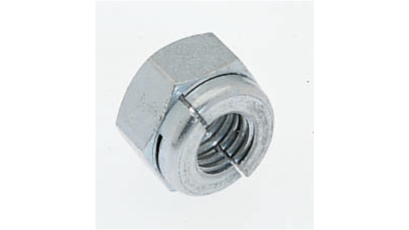 Aerotight M12公制锁紧螺母, 自锁, 钢, 亮镀锌饰面