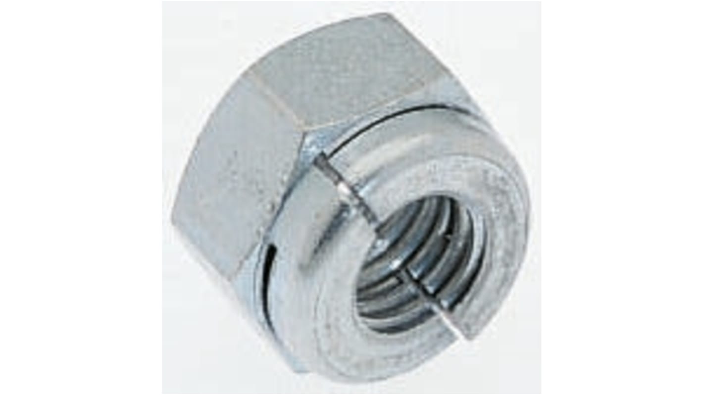 Aerotight M6公制锁紧螺母, 自锁, 钢, 10.0mm宽