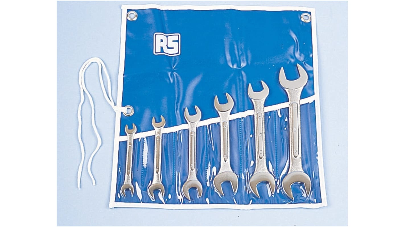 6 piece metric open ended spanner set