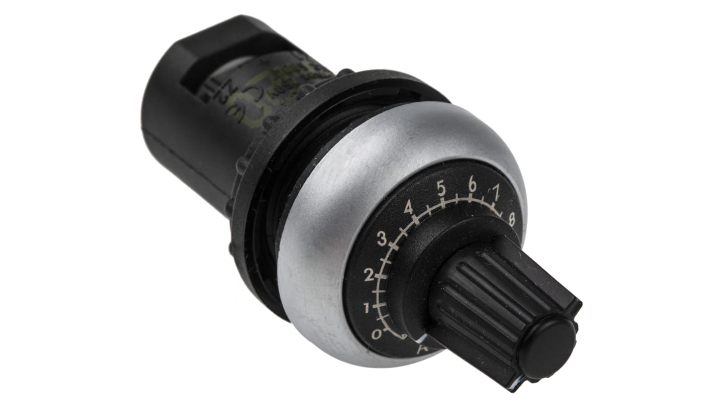 Potencjometr 100kΩ typ Obrotowy Eaton 0.5W długość wału 29.2mm średnica 29.7mm Zacisk śrubowy