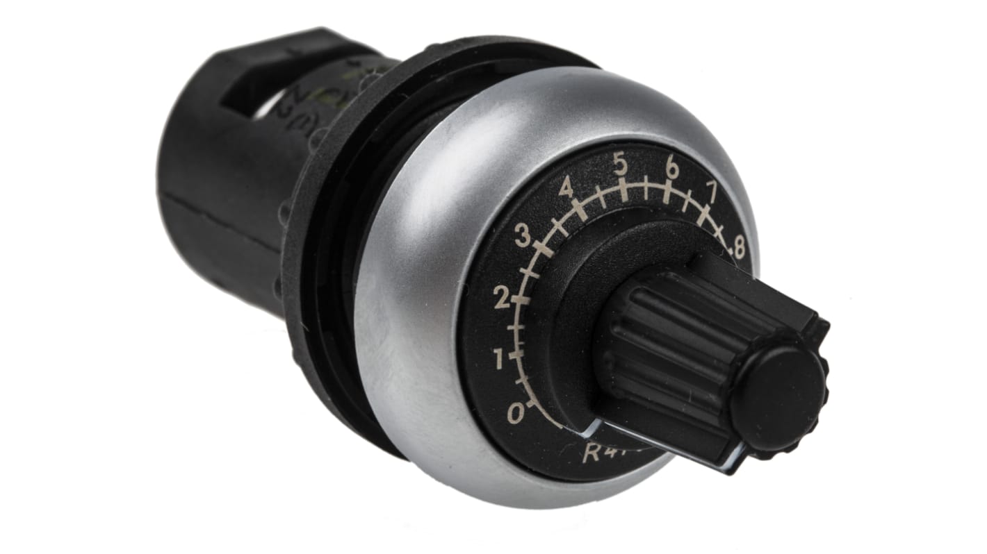 Potencjometr 470kΩ Eaton 0.5W długość wału 29.2mm średnica 29.7mm Zacisk śrubowy
