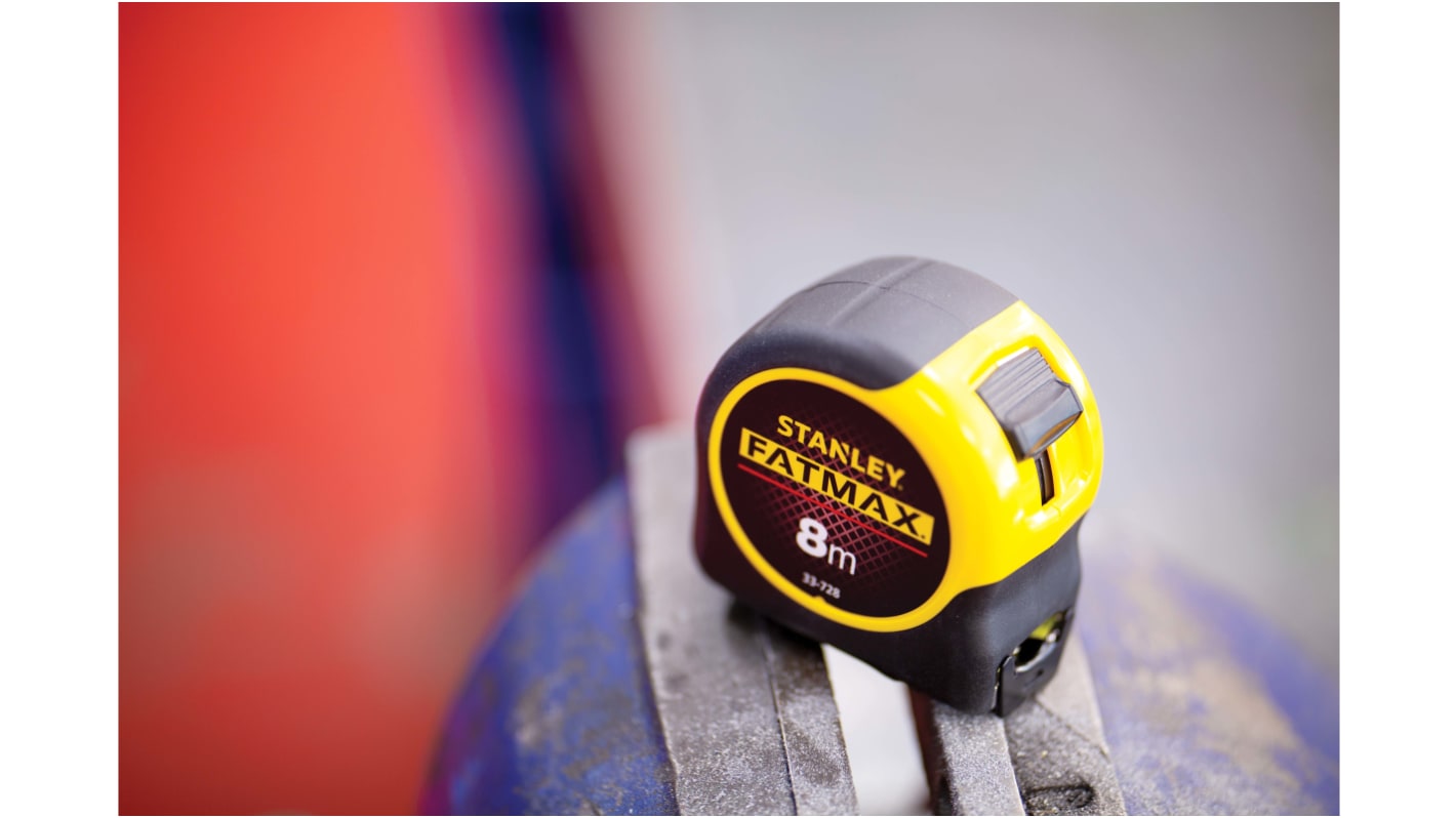 Stanley 8m卷尺, 公制, 32 mm尺宽, 耐化学腐蚀, FatMax系列