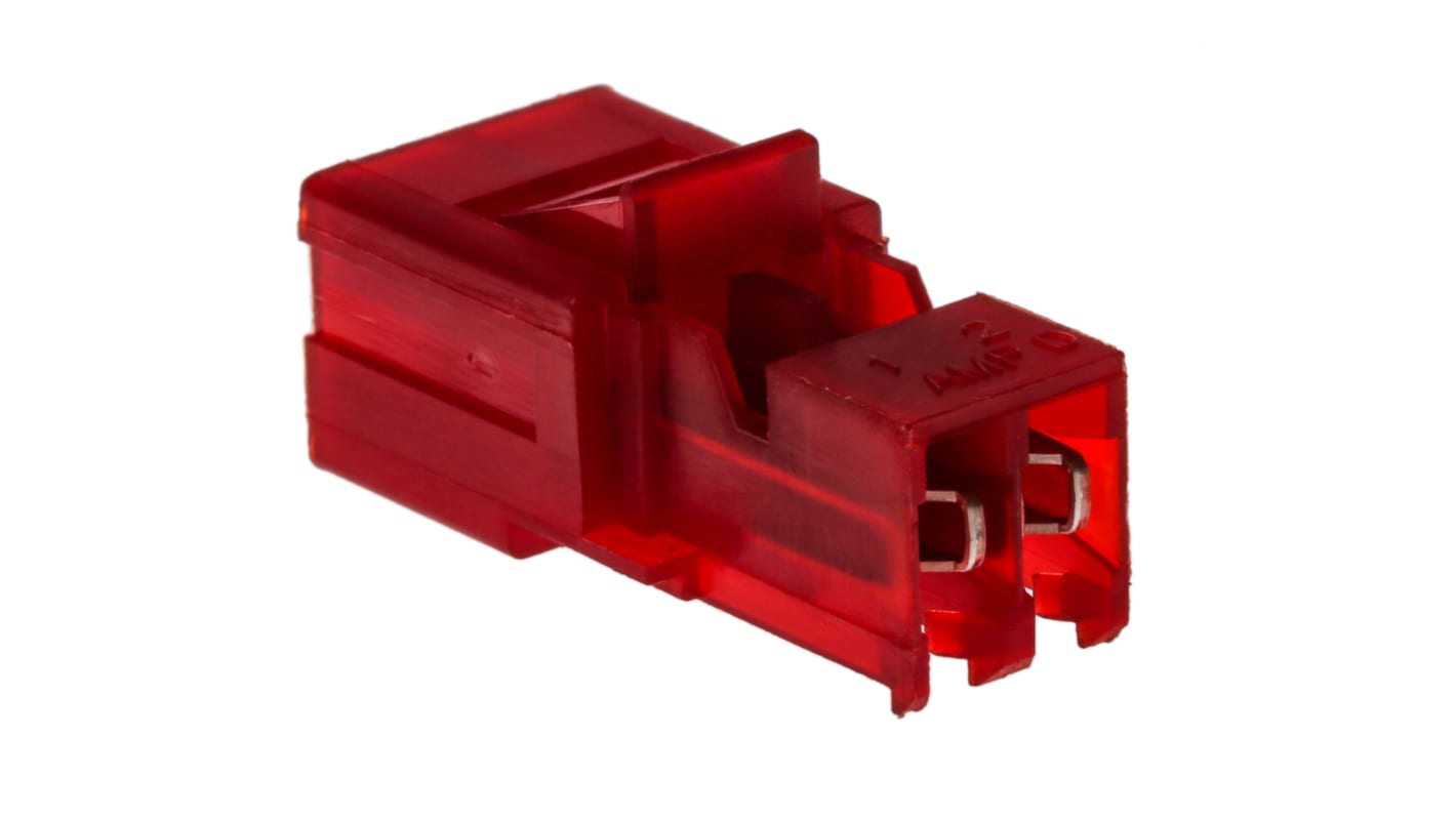 TE Connectivity IDC连接器, 公插, 2p, 3.96mm间距, 电缆安装, IDC端接, 直角, MTA-156系列