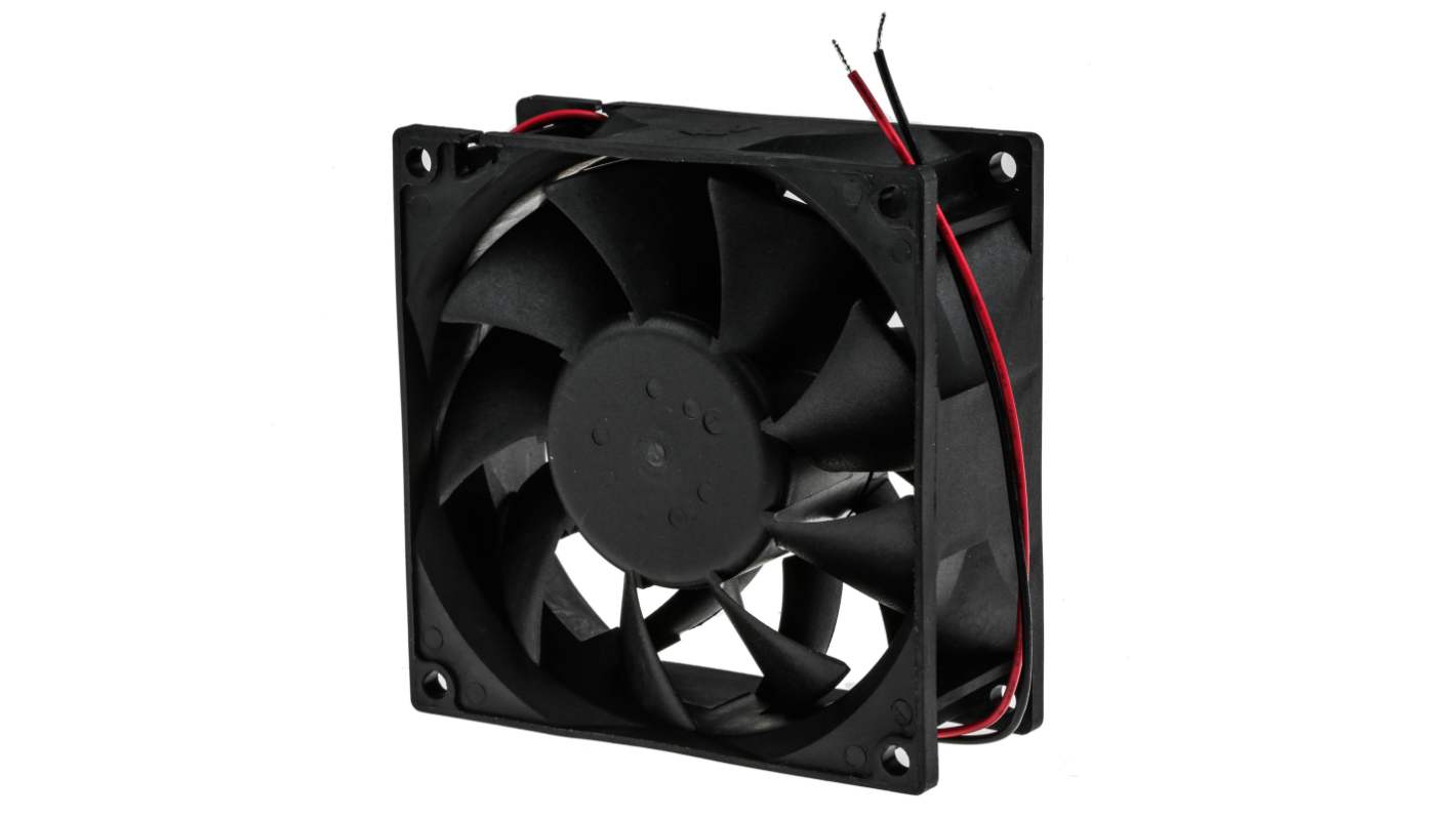 RS PRO DC-Axiallüfter, Kugellager, 48 V dc / 17W, 92 x 92 x 38mm, 5400U/min, 229.4m³/h