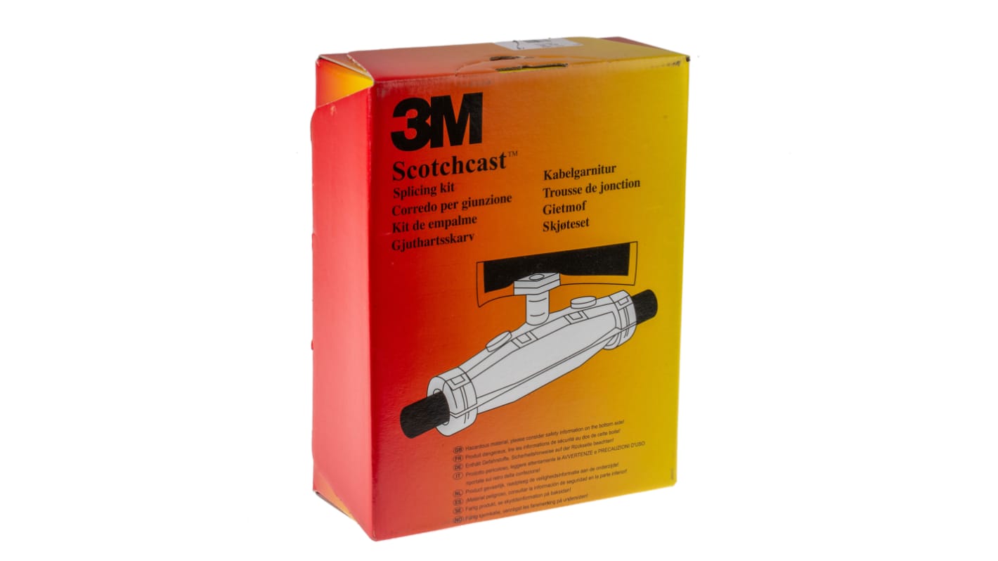 3M Scotchcast Kabelmuffen-Set, 4, 5-adrig, Gerade Gelenktyp, für 4 x 1.5 → 10mm² Leiter, harzgefüllt, 178 x 69mm