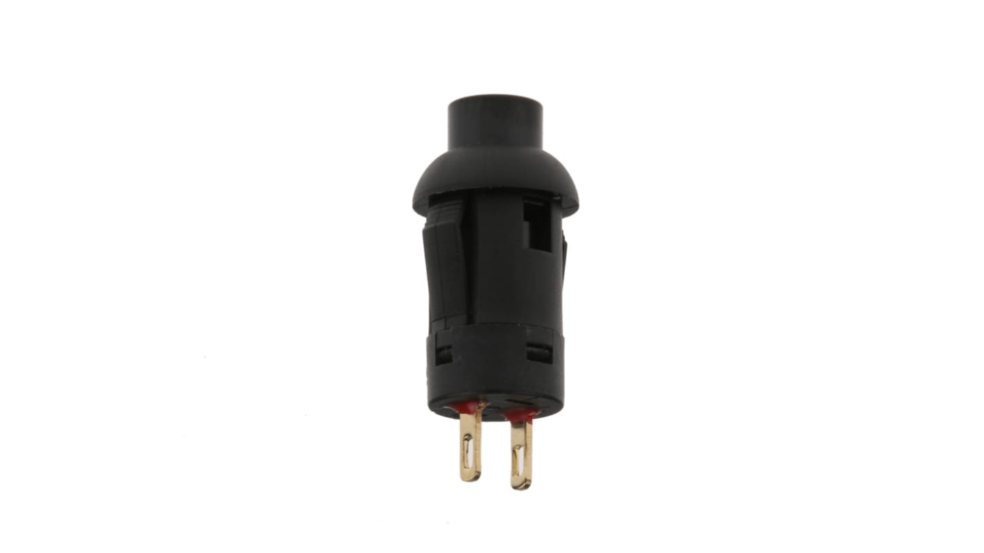 RS PRO Miniature Push Button Switch, Momentary, Panel Mount, 8mm Cutout, SPST, 120/250V ac