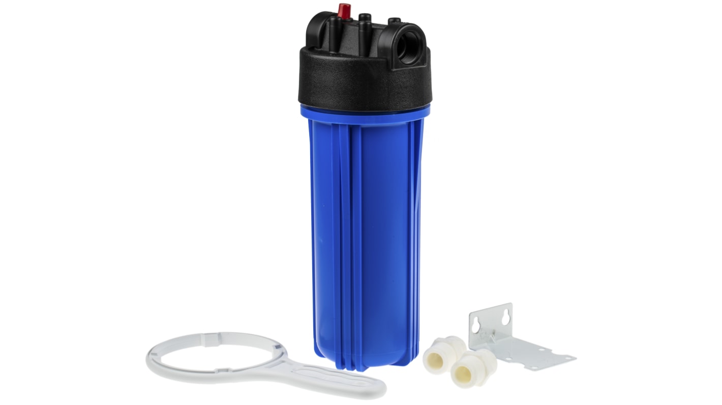 RS PRO Wasserfiltergehäuse Blau BSP3/4 50l/min DWFK 10" Länge