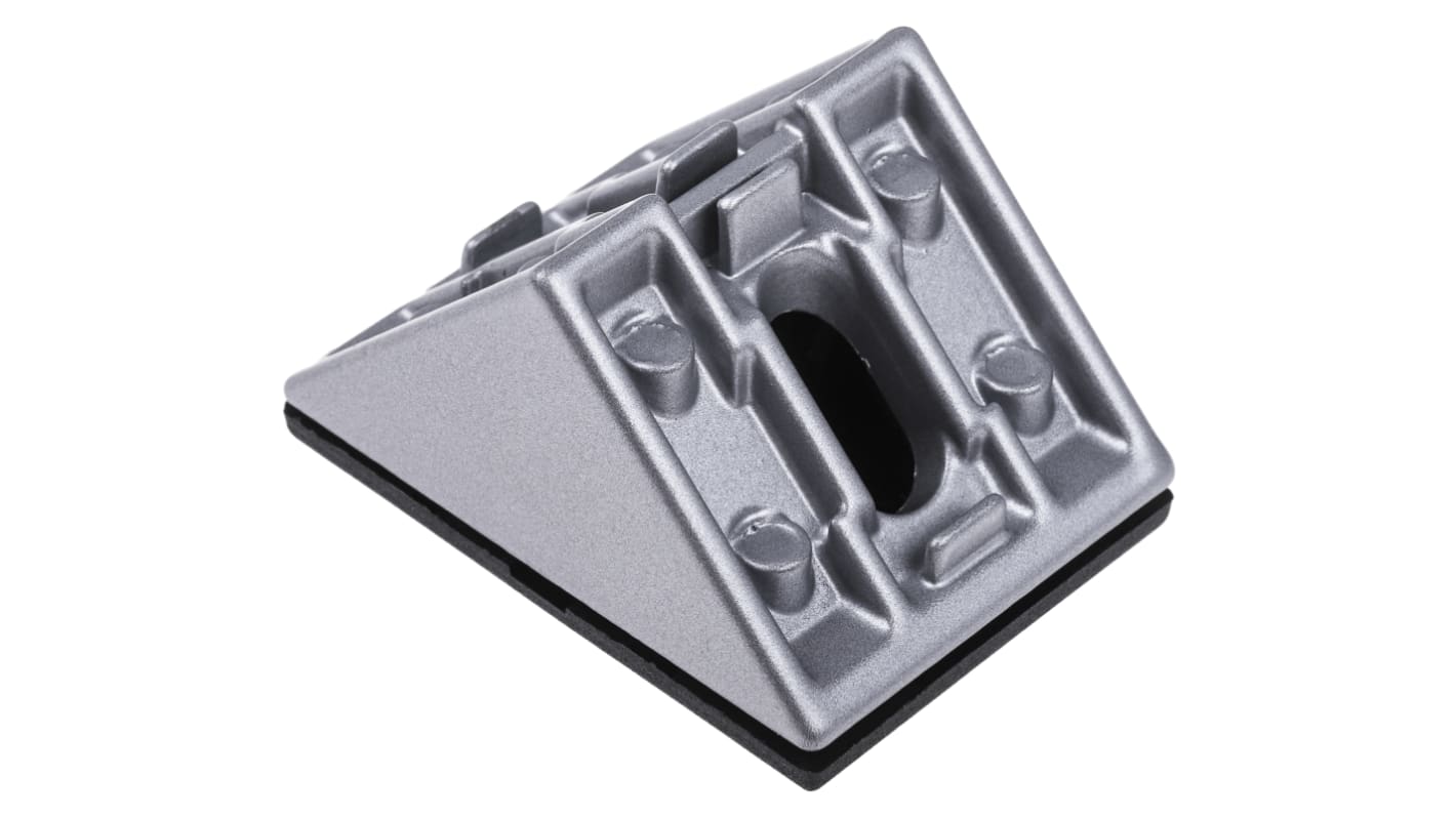 RS PRO Angle Bracket, Connecting Component, Strut Profile 40 x 40 x 40 mm, Groove Size 8mm